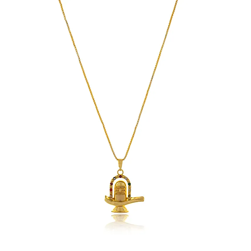 Navratna Shivling Pendant
