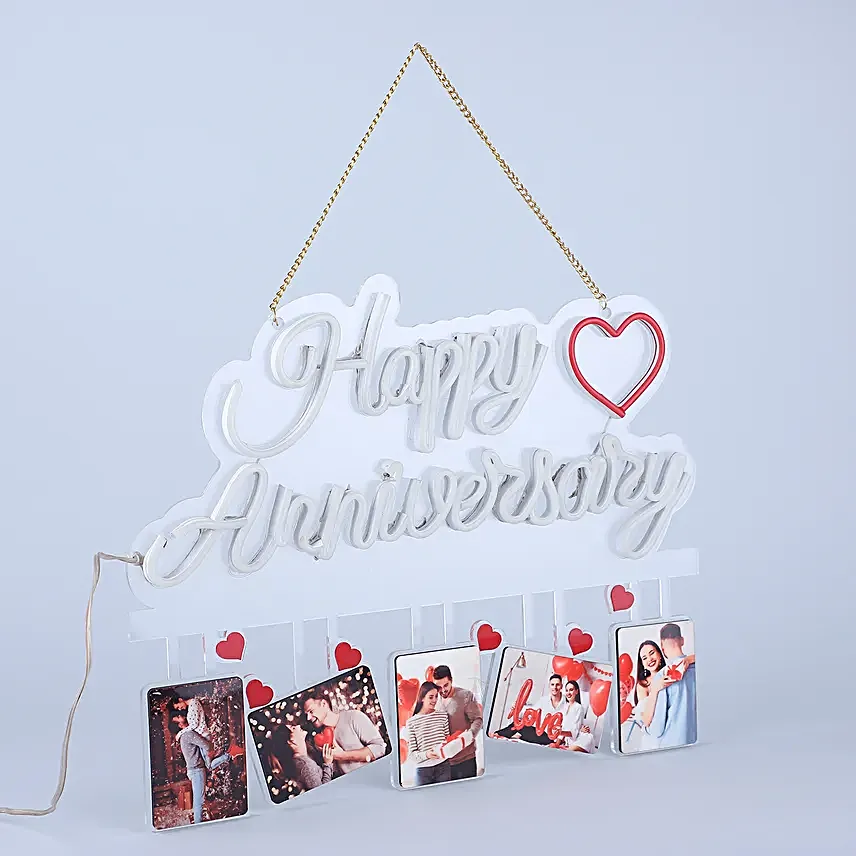 Neon Anniversary Love Glow with Photo