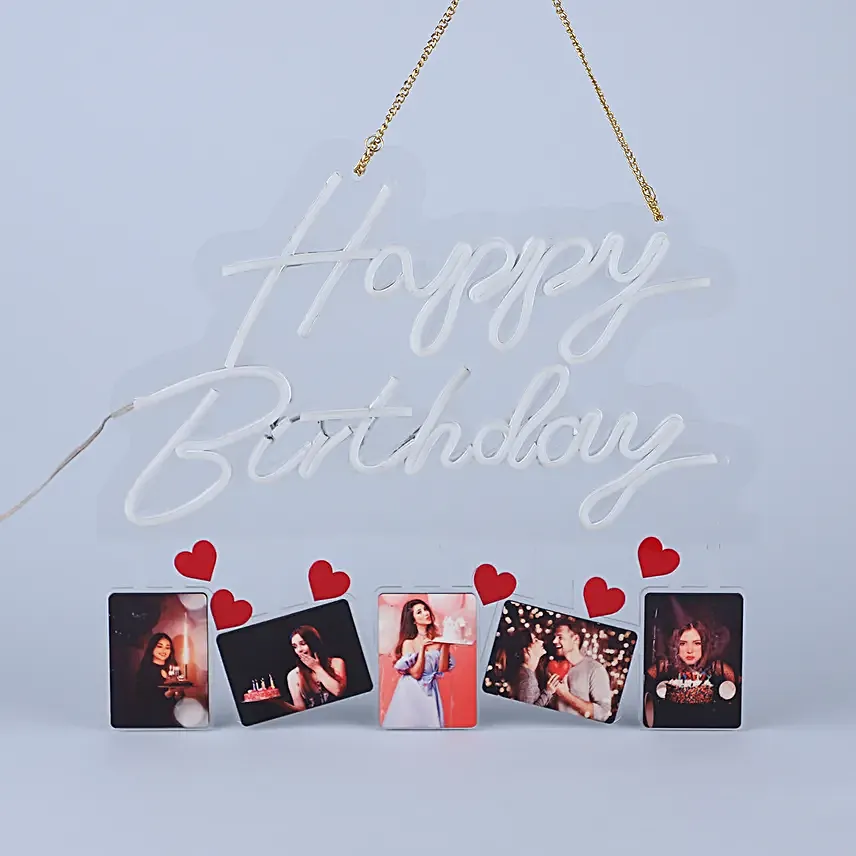 Neon Glowing Birthday Memories
