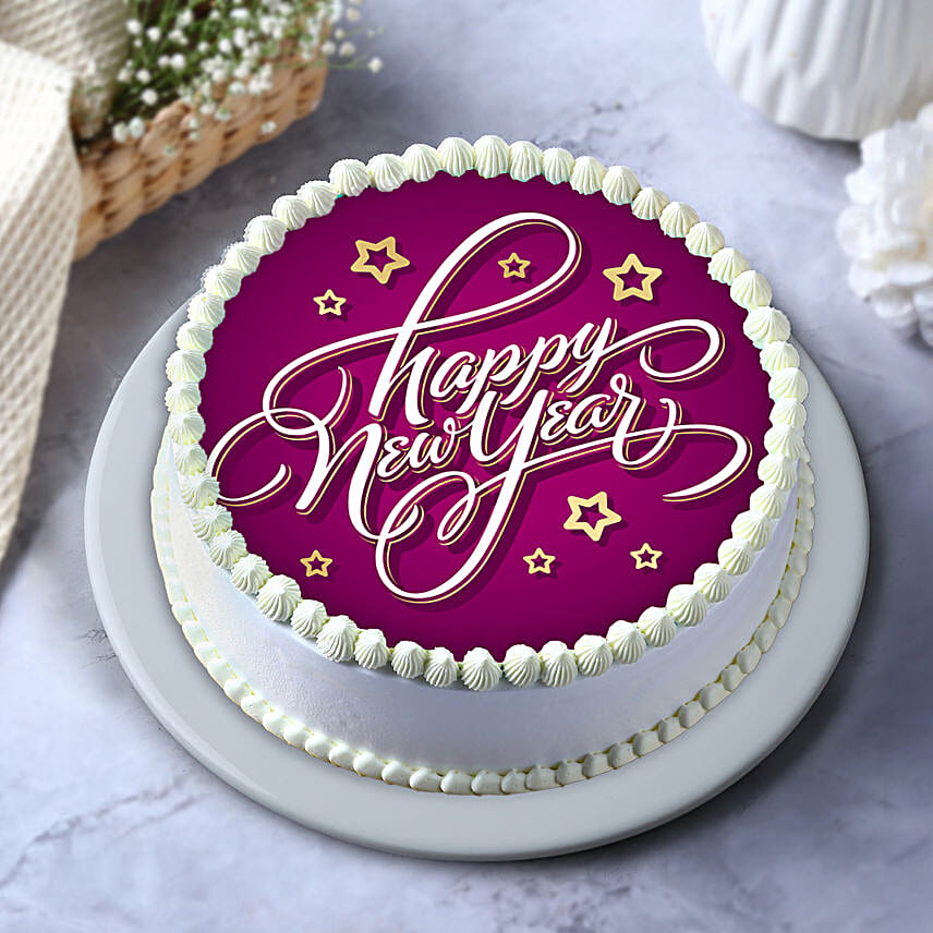 New Year Celebrations Pineapple Cake Half Kg