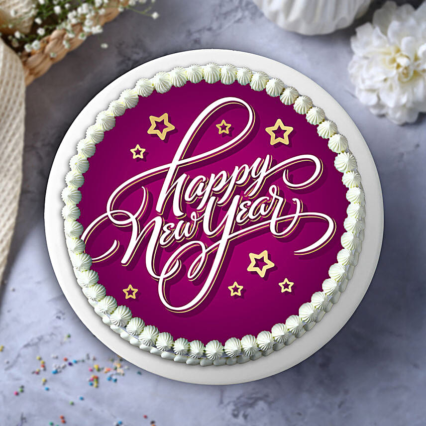 New Year Celebrations Pineapple Cake Half Kg