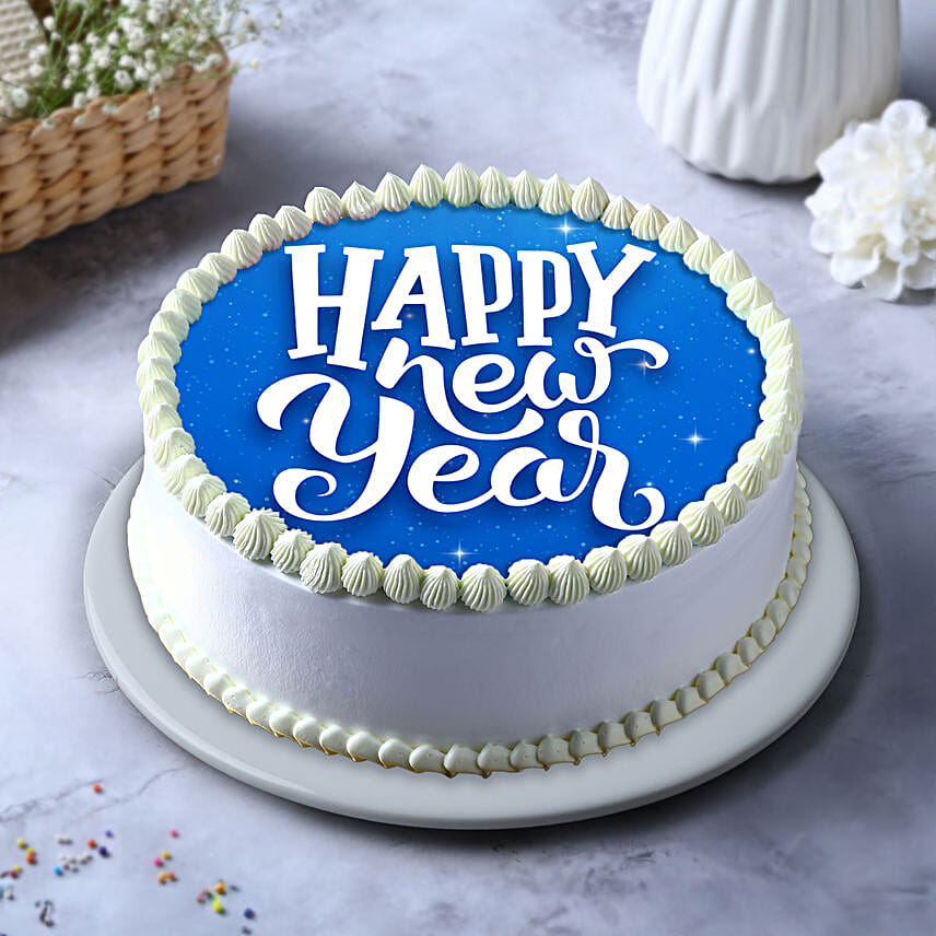 New Year Wishes Pineapple Cake Half Kg