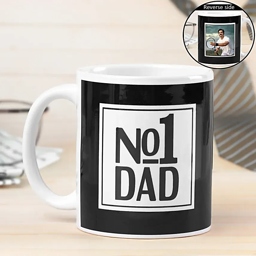 No1 Dad Photo Mug