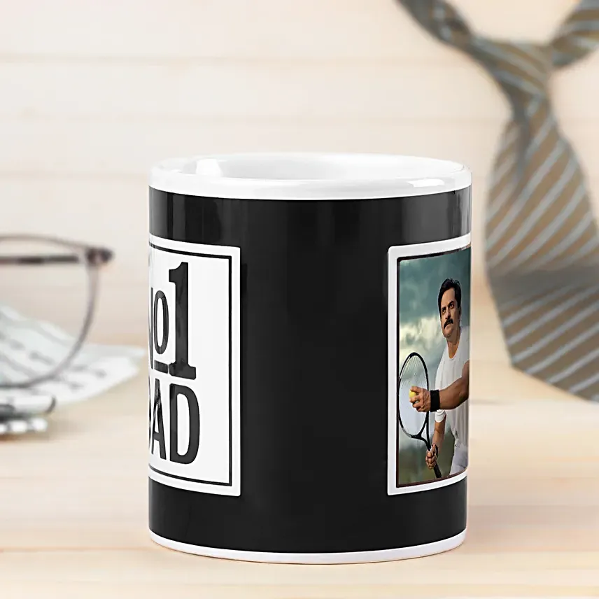 No1 Dad Photo Mug