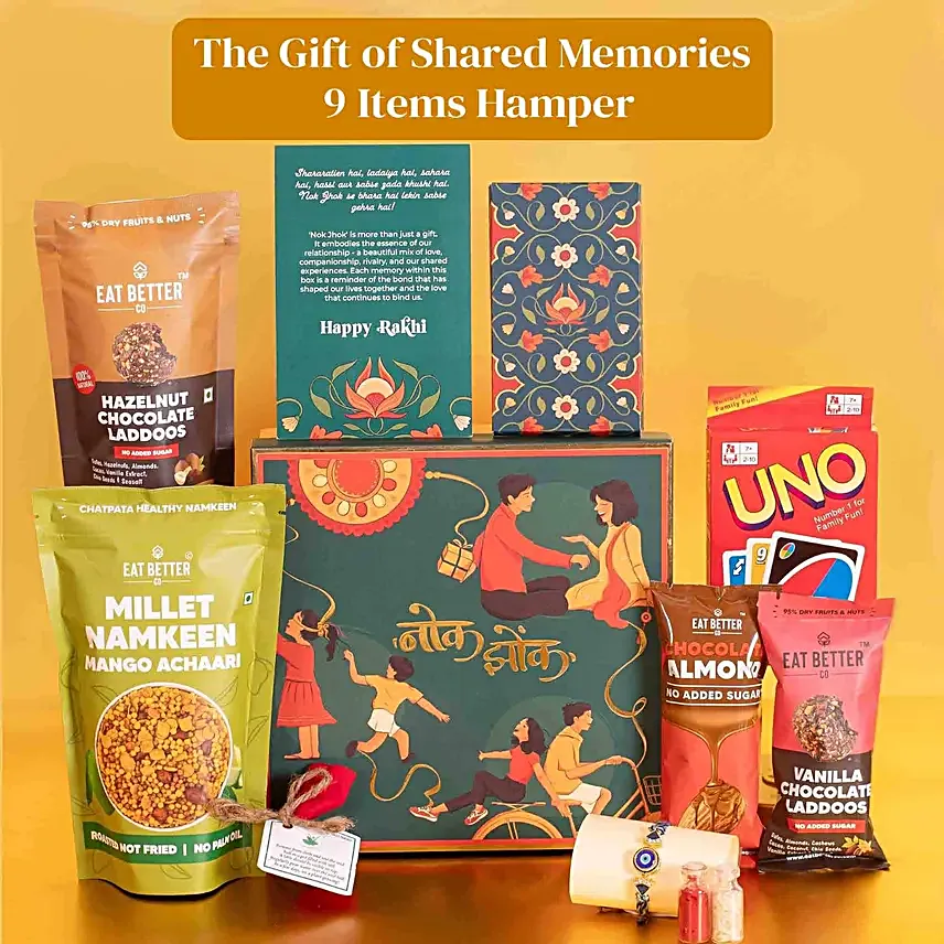 Nok Jhok Rakhi Gift Hamper For Brother