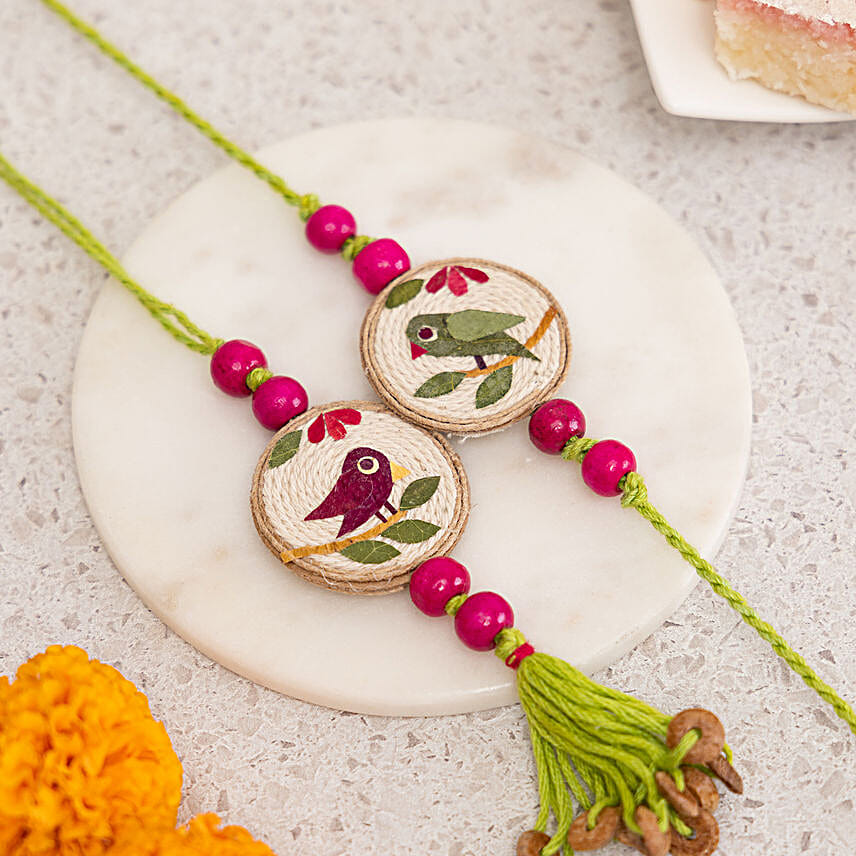 Nostalgic Tota Maina Bhaiya Bhabhi Rakhi Set