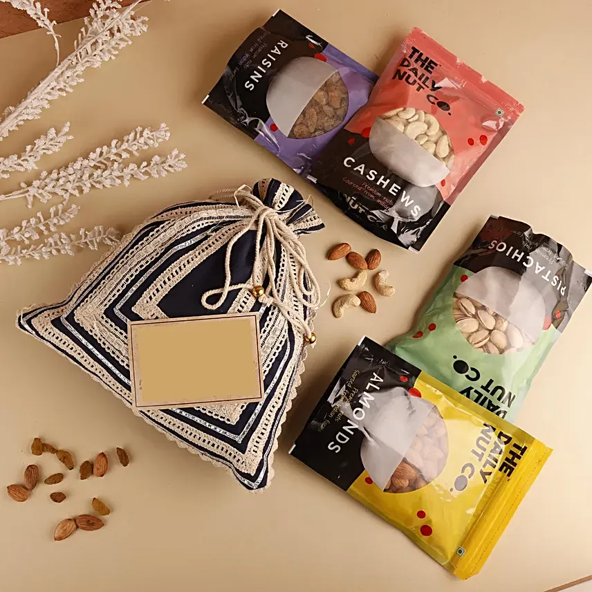 Nuts N Treats Special Gift Potli