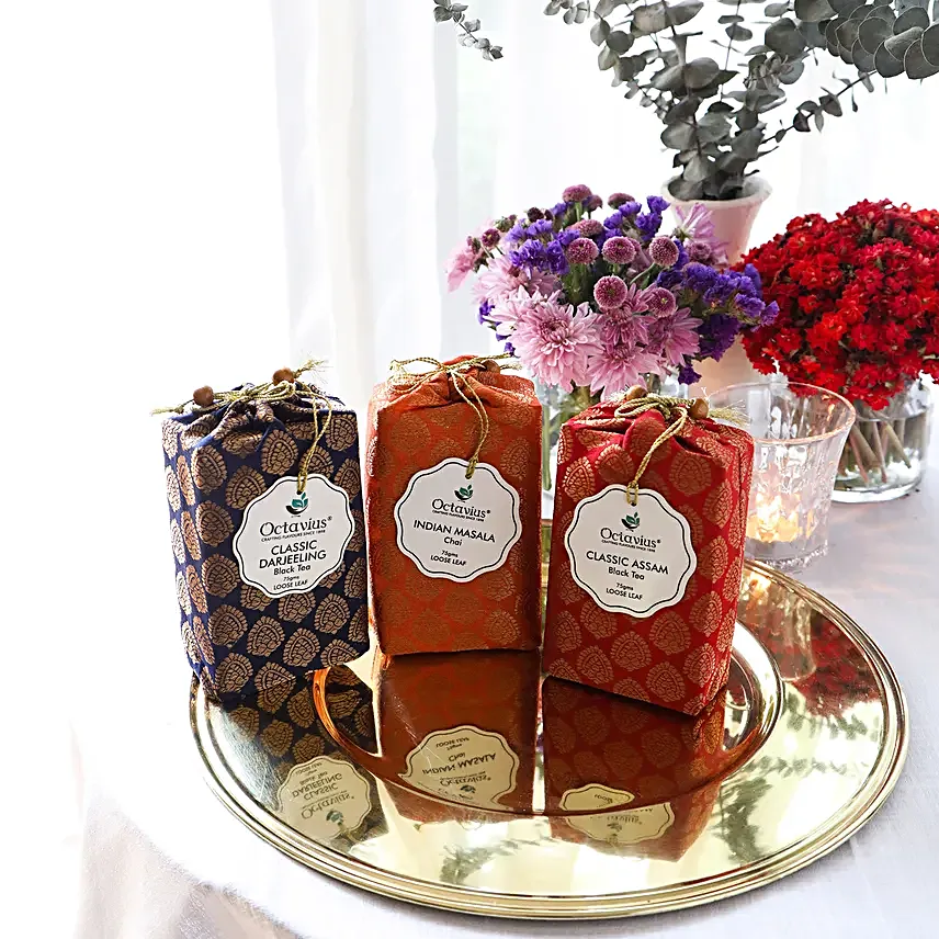 Octavius Combo Of 3 Premium Whole Leaf Indian Teas