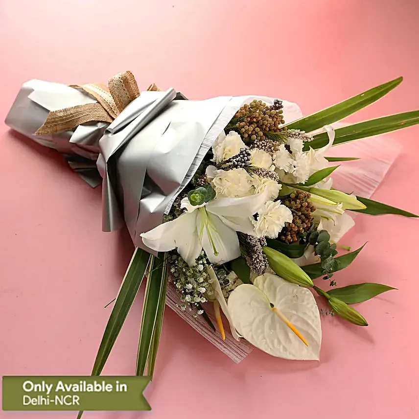 Elegant Bouquet of White Flowers