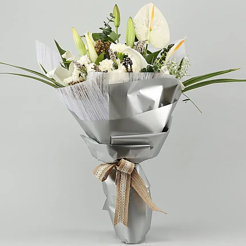 Elegant Bouquet of White Flowers