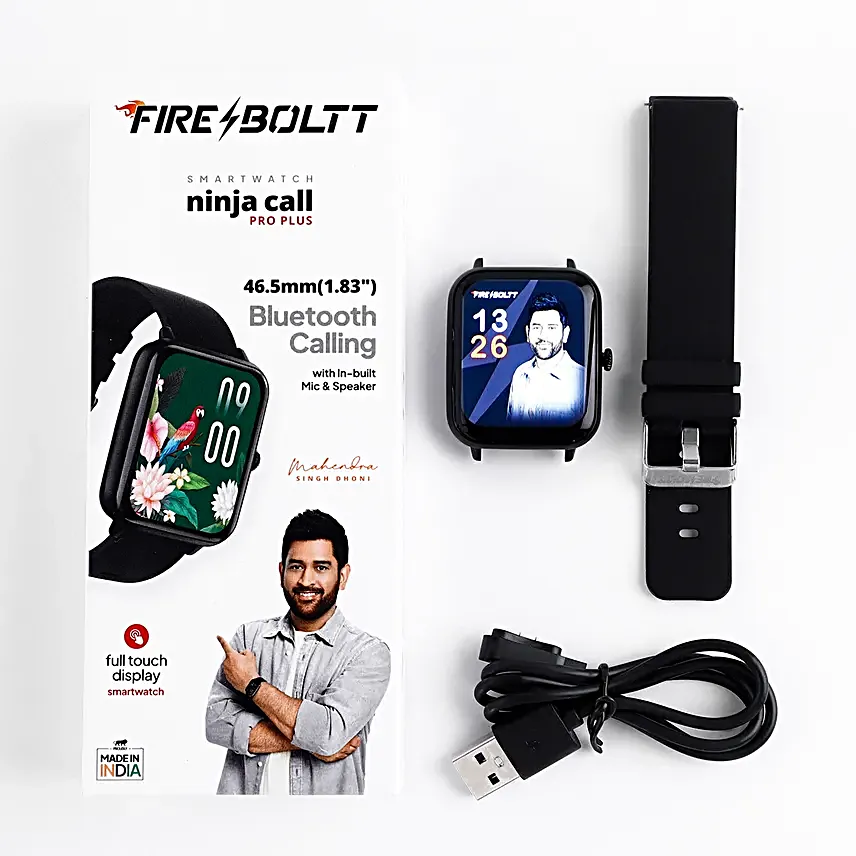 Om Vibrant Motif Rakhi N Ninja Pro Plus Smartwatch