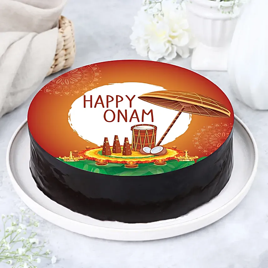 Onam Celebration Chocolate Cake Half Kg