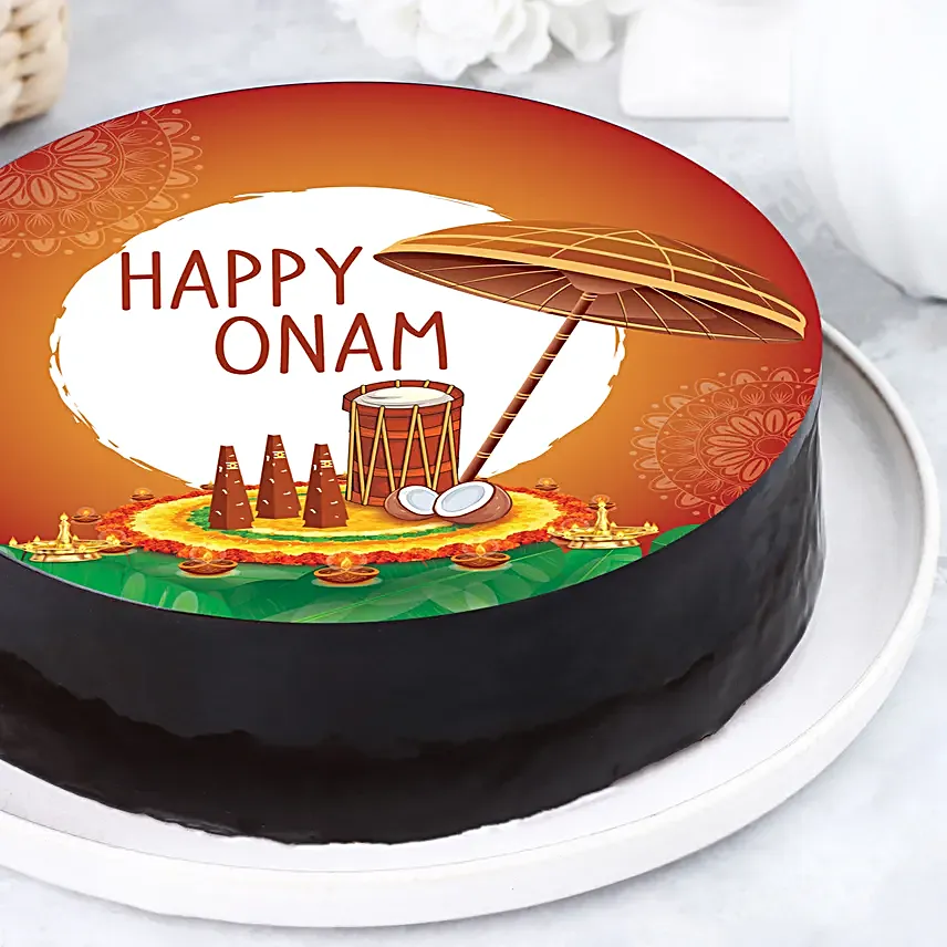 Onam Celebration Chocolate Cake Half Kg