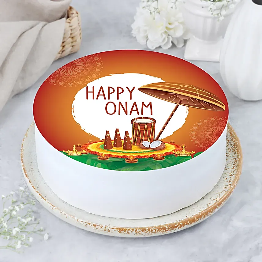 Onam Pineapple Celebration Cake Half Kg
