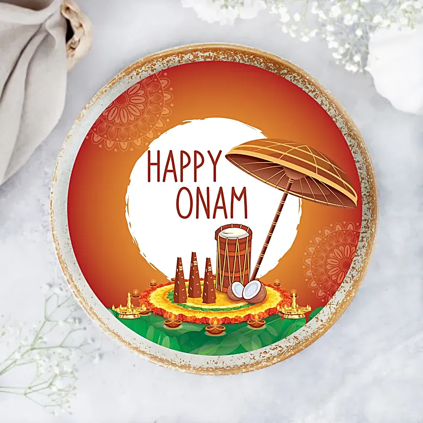 Onam Pineapple Celebration Cake Half Kg