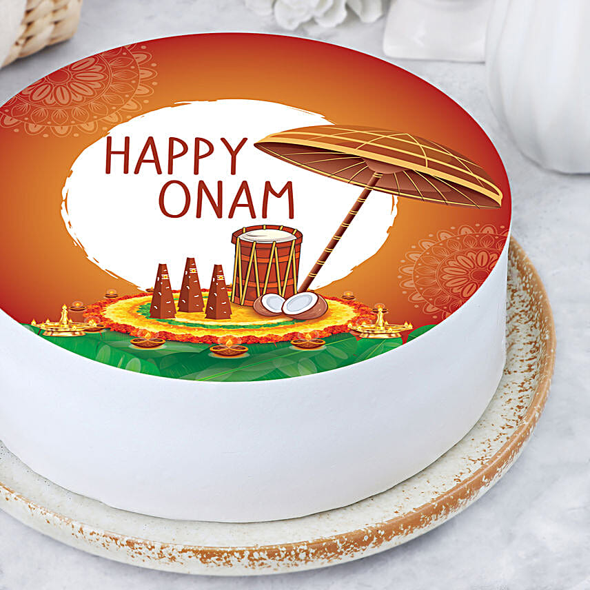 Onam Pineapple Celebration Cake Half Kg