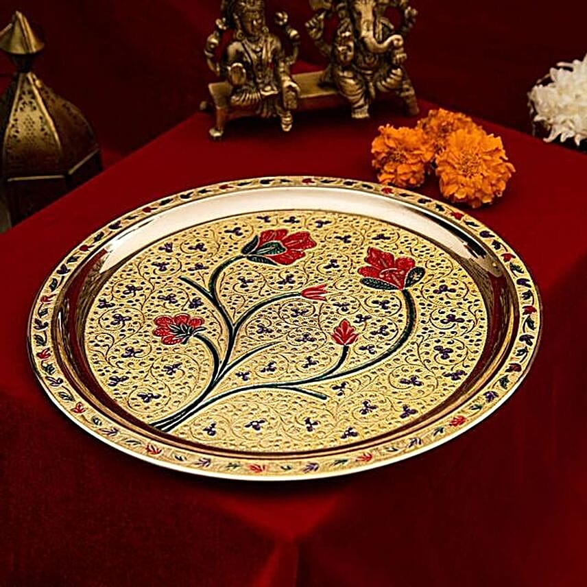 Opulent Design Diwali Pooja Thali Gift Set