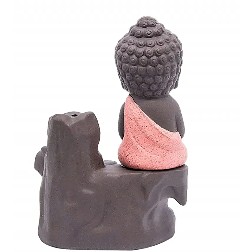 Orange Buddha Back Flow Smoke Fountain