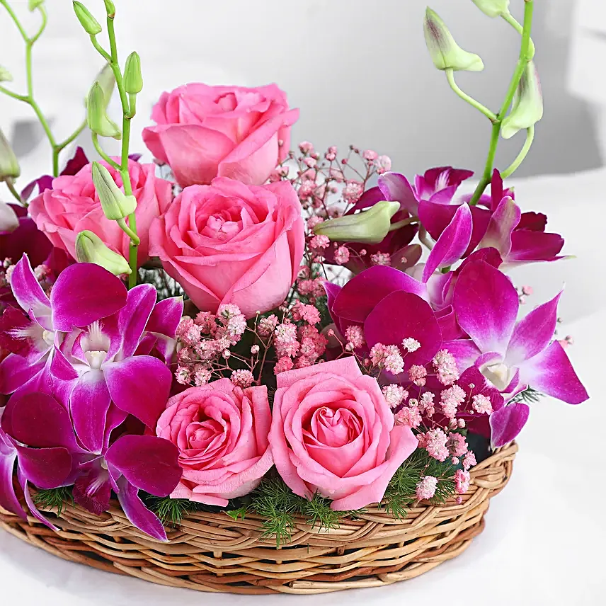 Orchid Bloom Basket