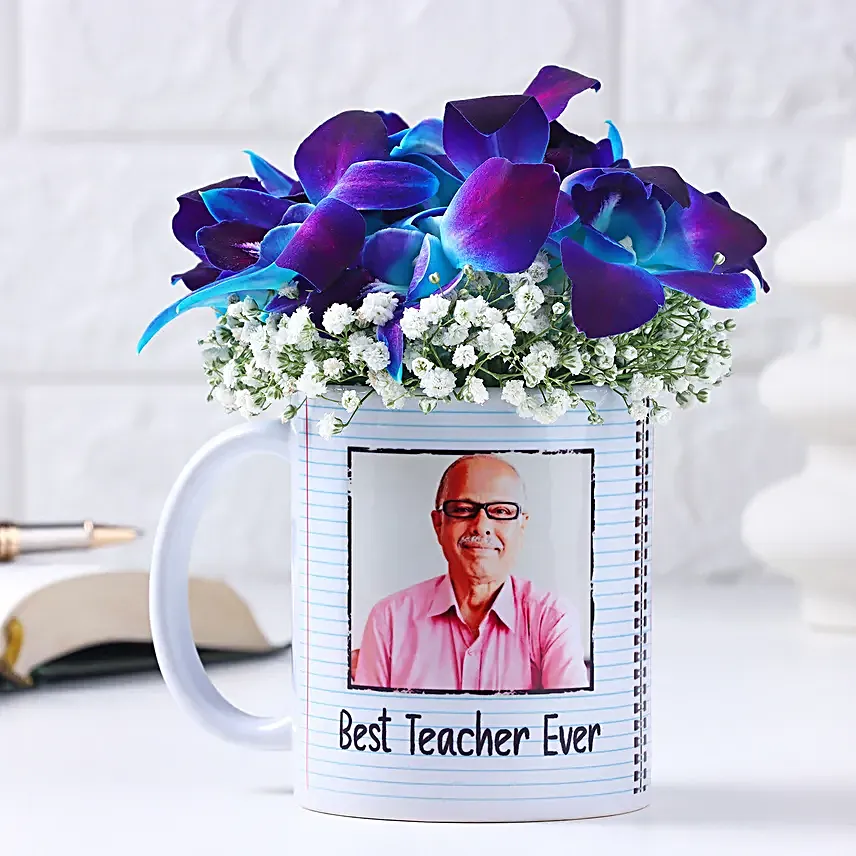Orchid Blooms in a Mug