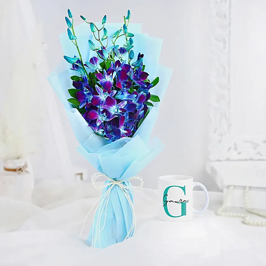Orchids Enchantment N Coffee Mug Combo