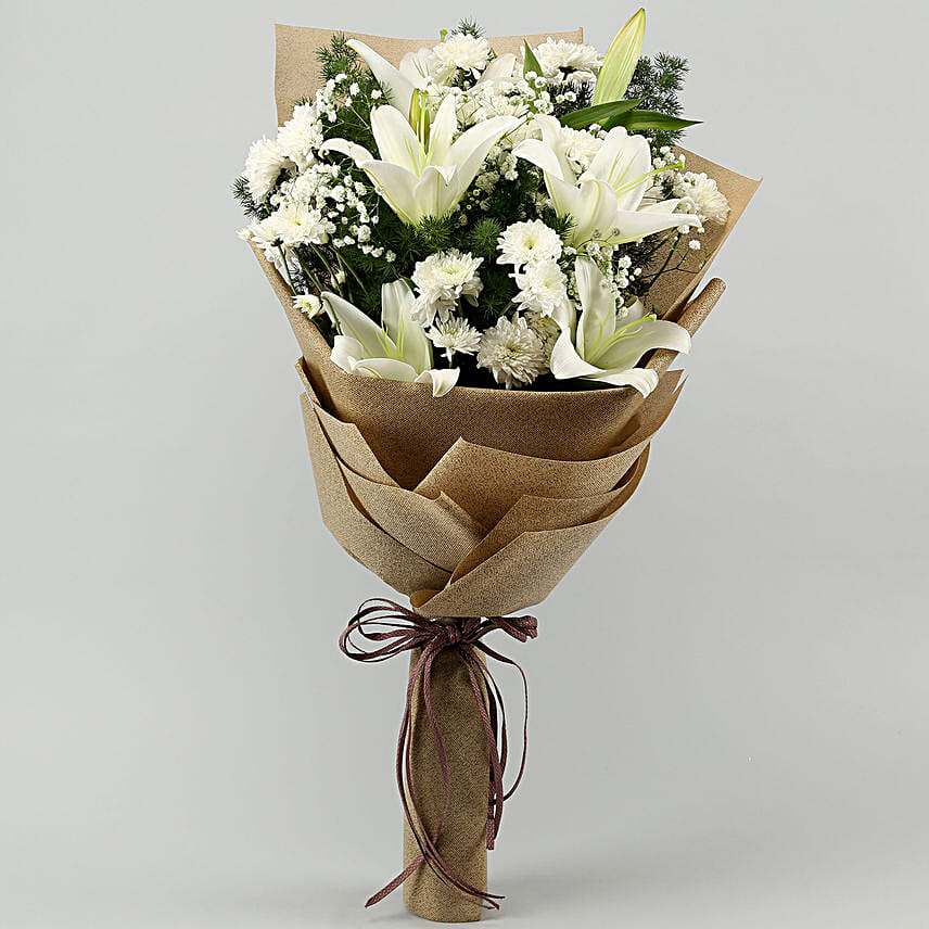Lily & Daisy Flower Bouquet