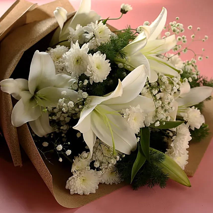 Lily & Daisy Flower Bouquet