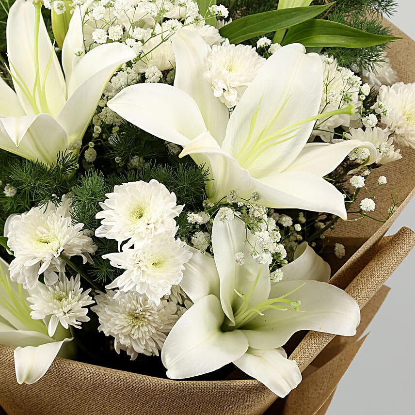 Lily & Daisy Flower Bouquet