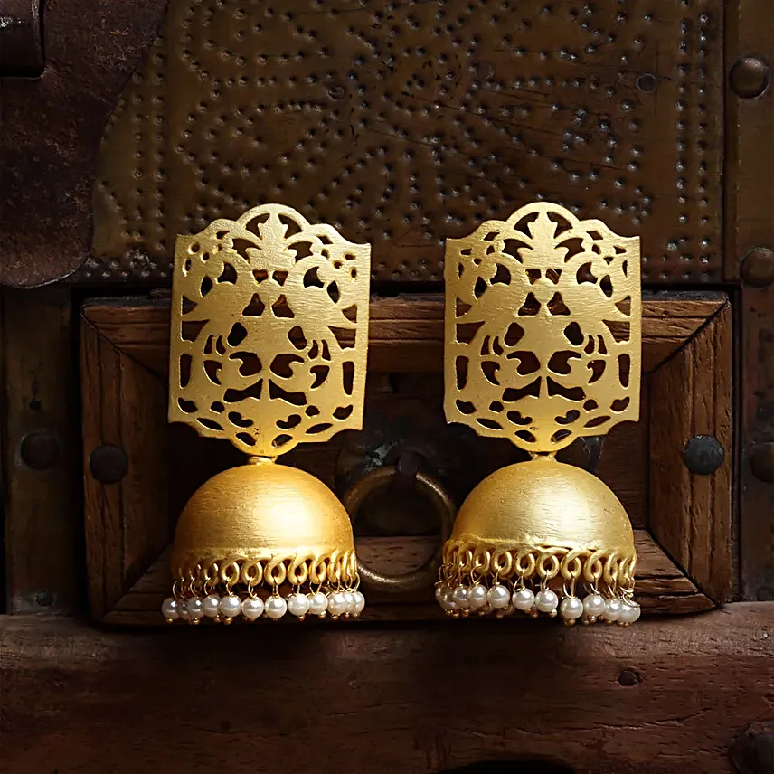 PANASH Dome-Shaped Jhumkas