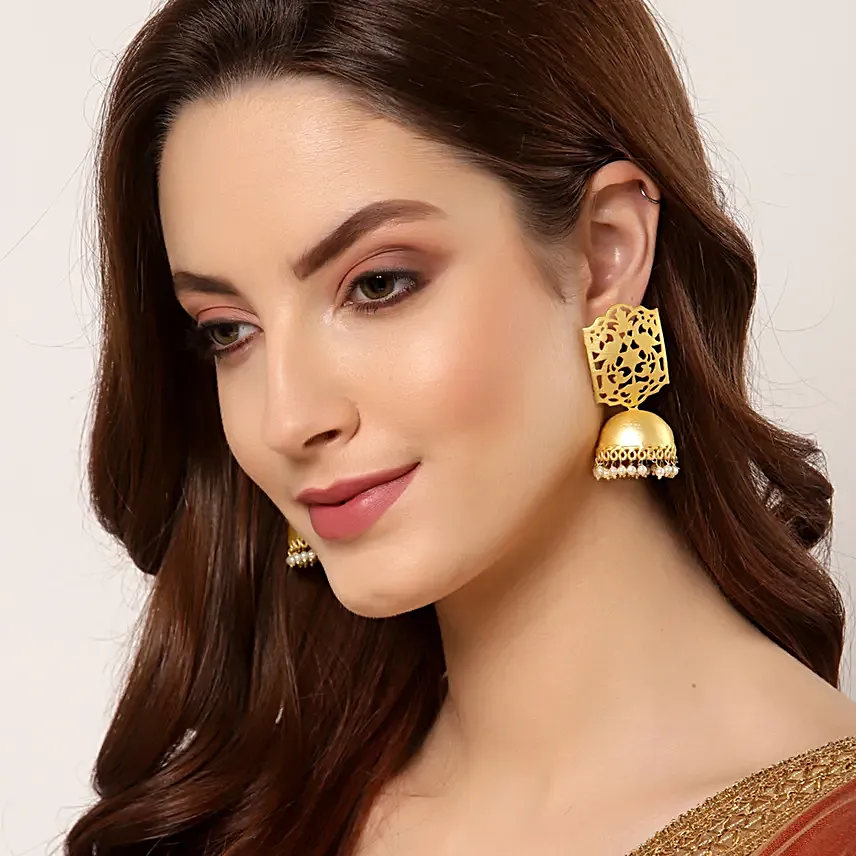 PANASH Dome-Shaped Jhumkas
