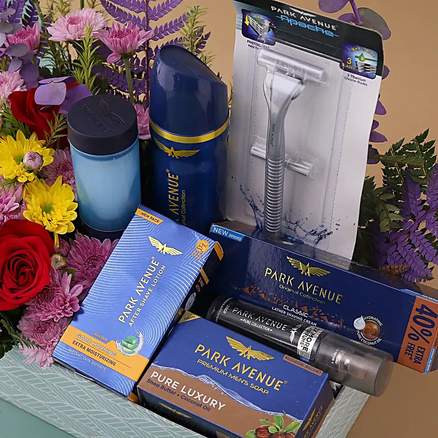 Park Avenue Grooming Kit N Flowers Tray