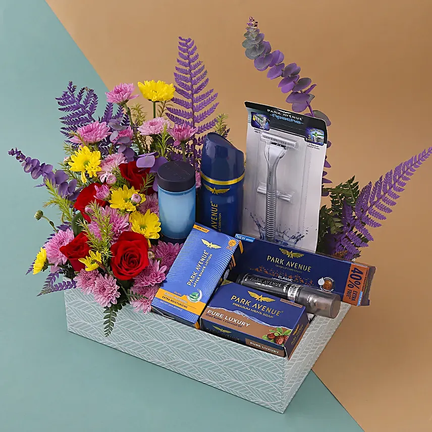 Park Avenue Grooming Kit N Flowers Tray