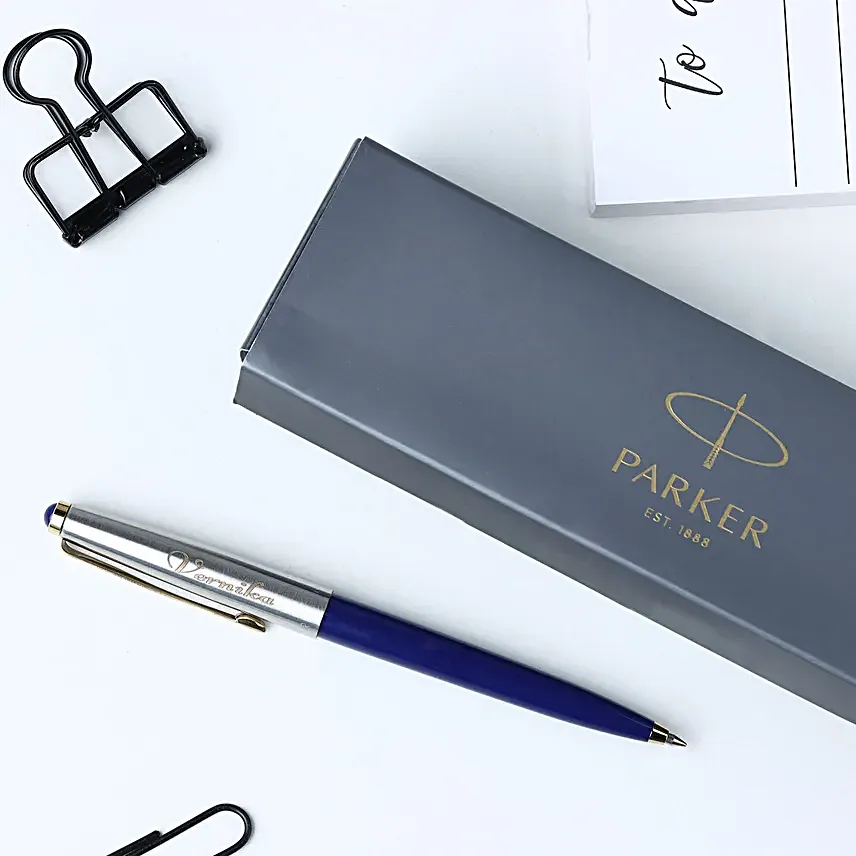 Parker Galaxy Gold Trim Personalised Pen