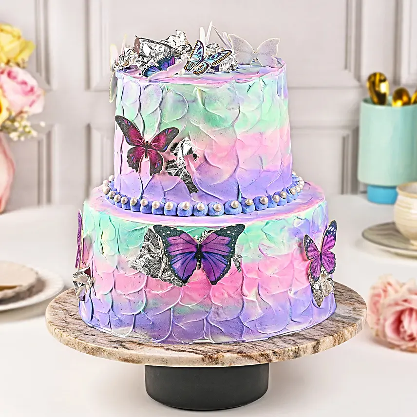 Pastel Pearl Chocolate Cream Cake 2 Kg Eggless