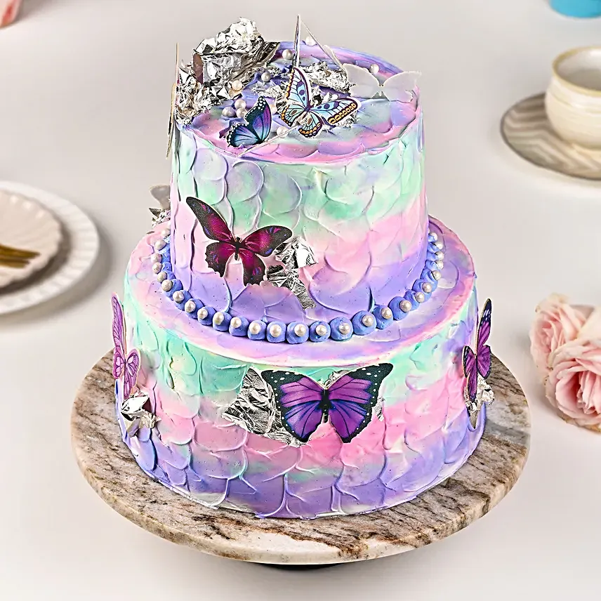 Pastel Pearl Chocolate Cream Cake 2 Kg Eggless