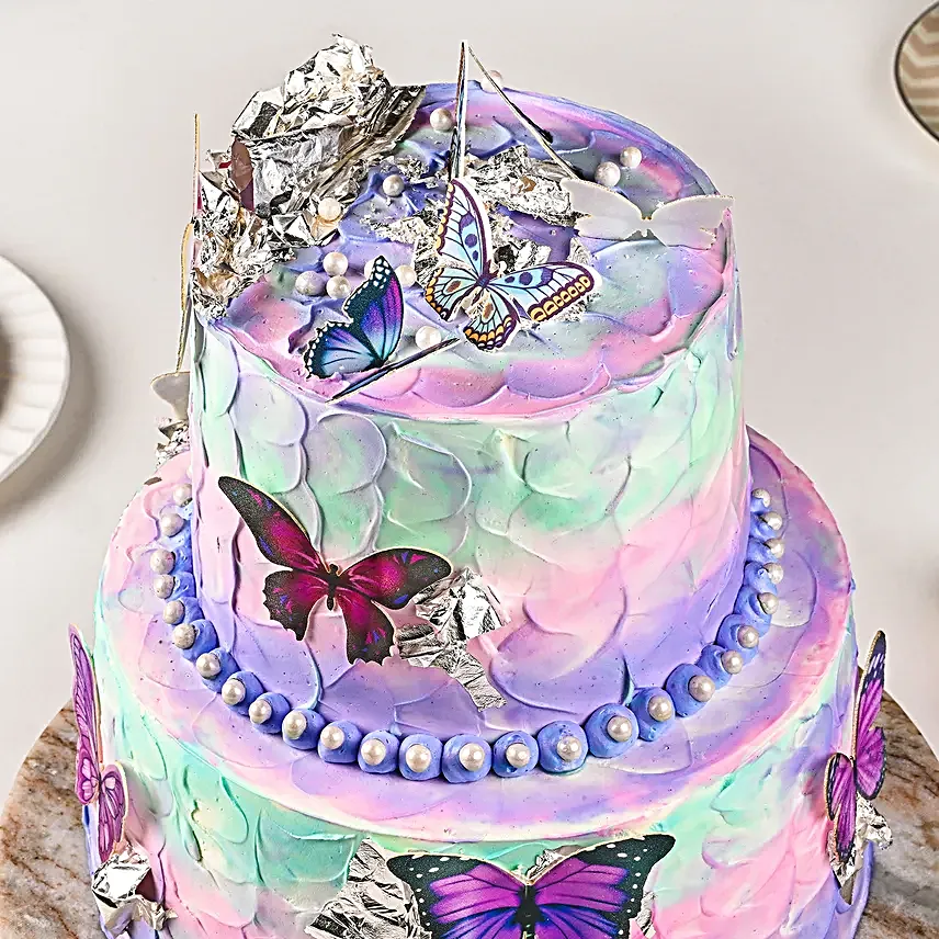 Pastel Pearl Chocolate Cream Cake 2 Kg Eggless