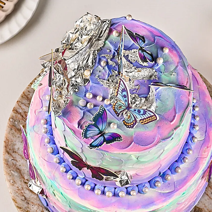 Pastel Pearl Chocolate Cream Cake 2 Kg Eggless