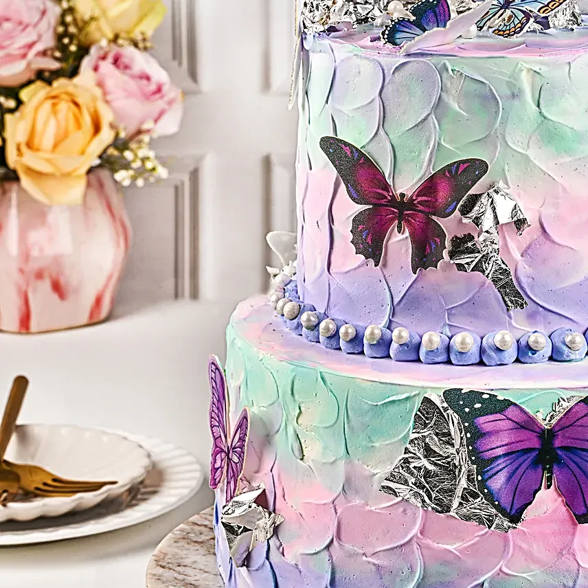 Pastel Pearl Chocolate Cream Cake 2 Kg Eggless