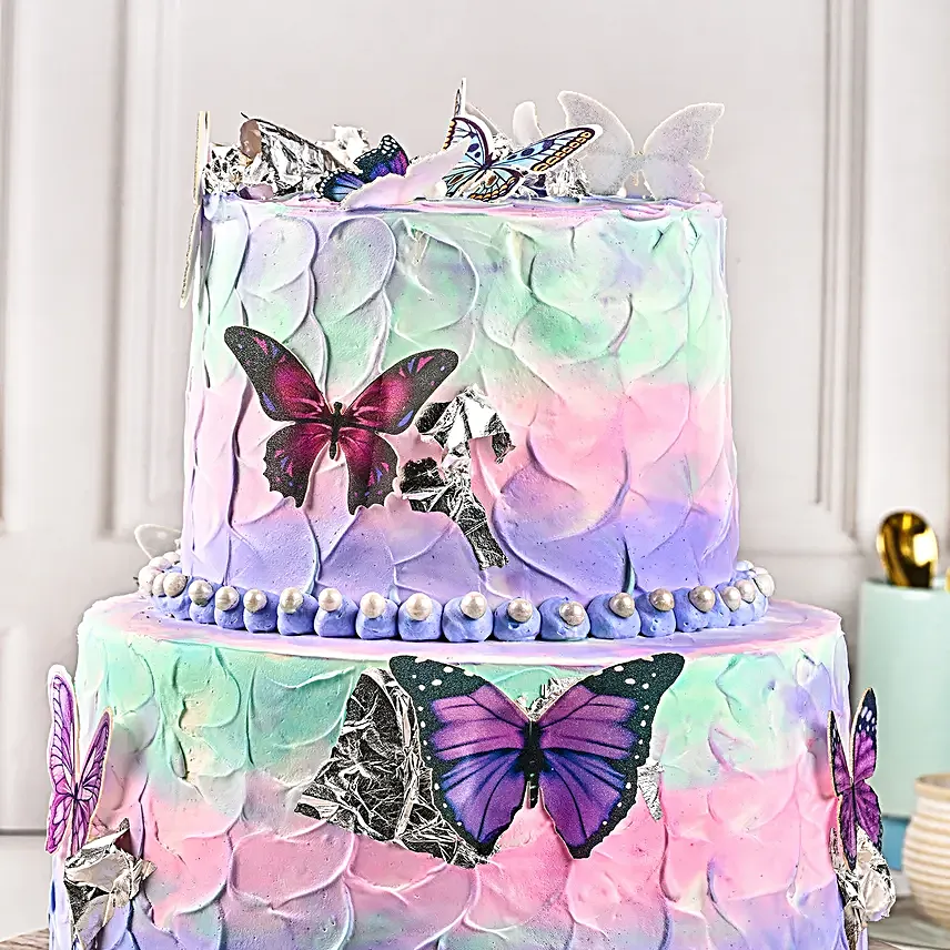 Pastel Pearl Chocolate Cream Cake 2 Kg Eggless