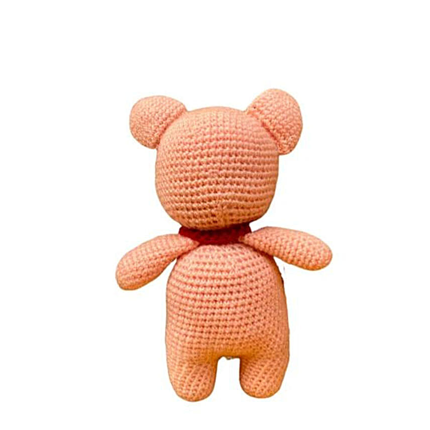 Peachy Love Crochet Teddy