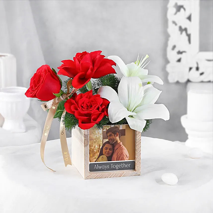 Personalised Always Together Roses In Table Organiser