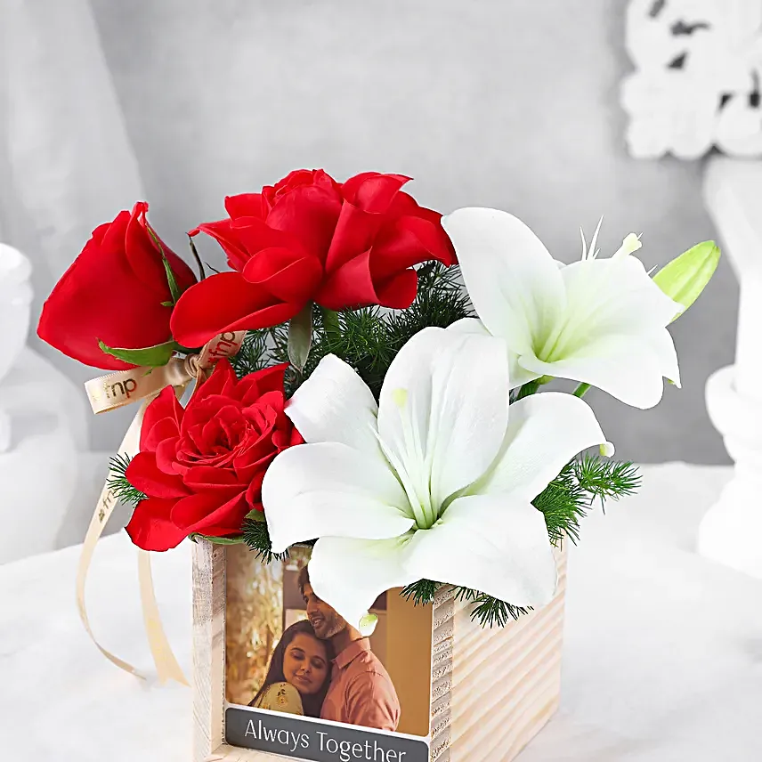 Personalised Always Together Roses In Table Organiser