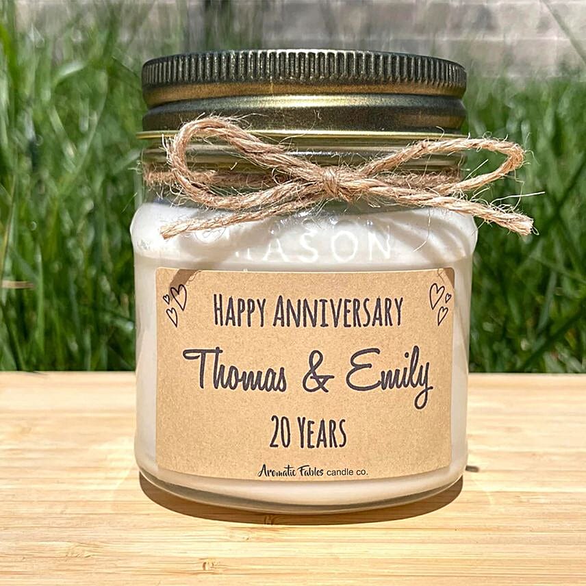 Personalised Anniversary Candle set