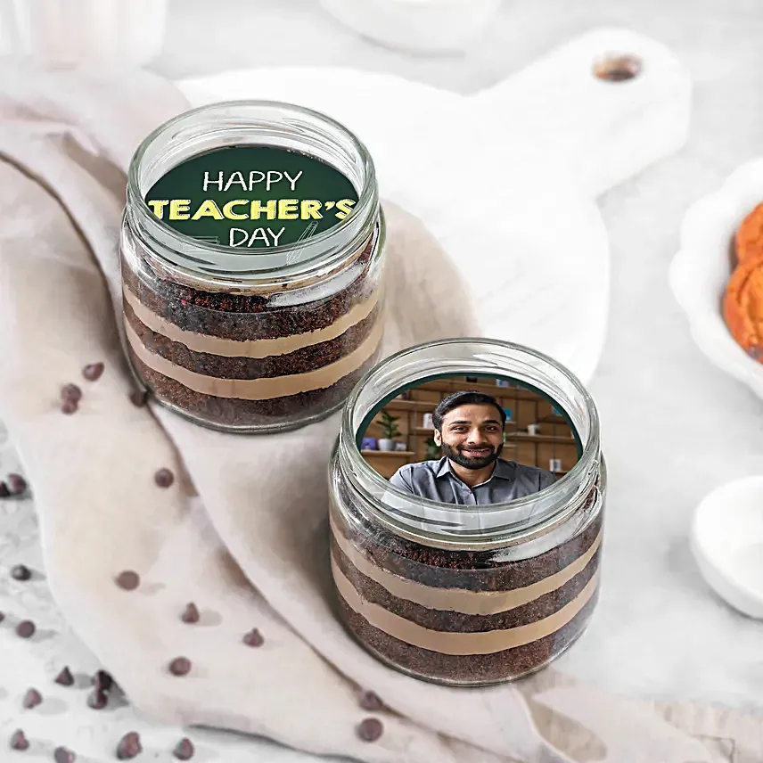 Personalised Appreciation Chocolate Jar Cake Set of 2