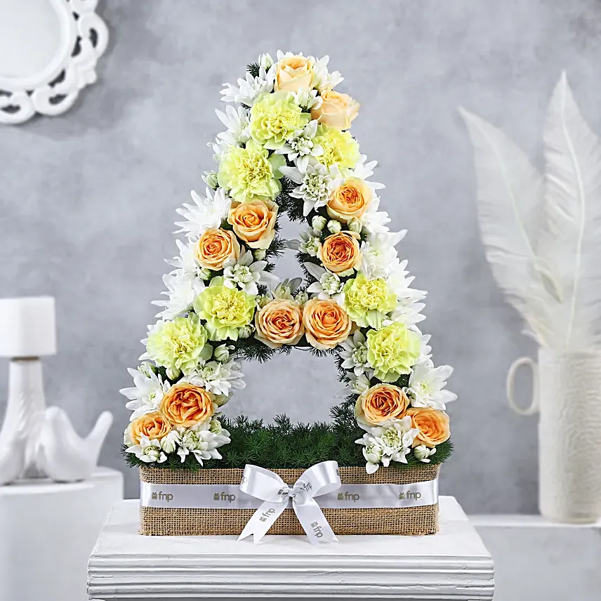 Personalised Artistic Rosey Arrangement