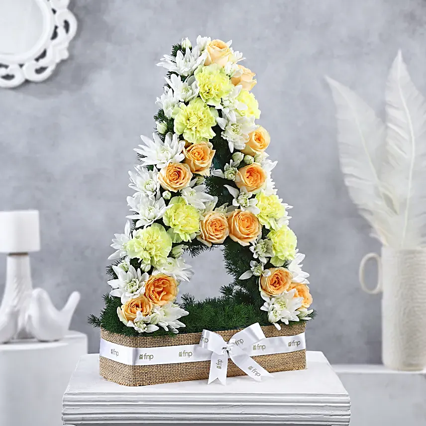 Personalised Artistic Rosey Arrangement