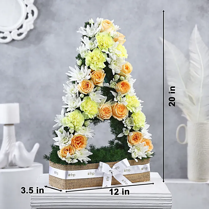Personalised Artistic Rosey Arrangement