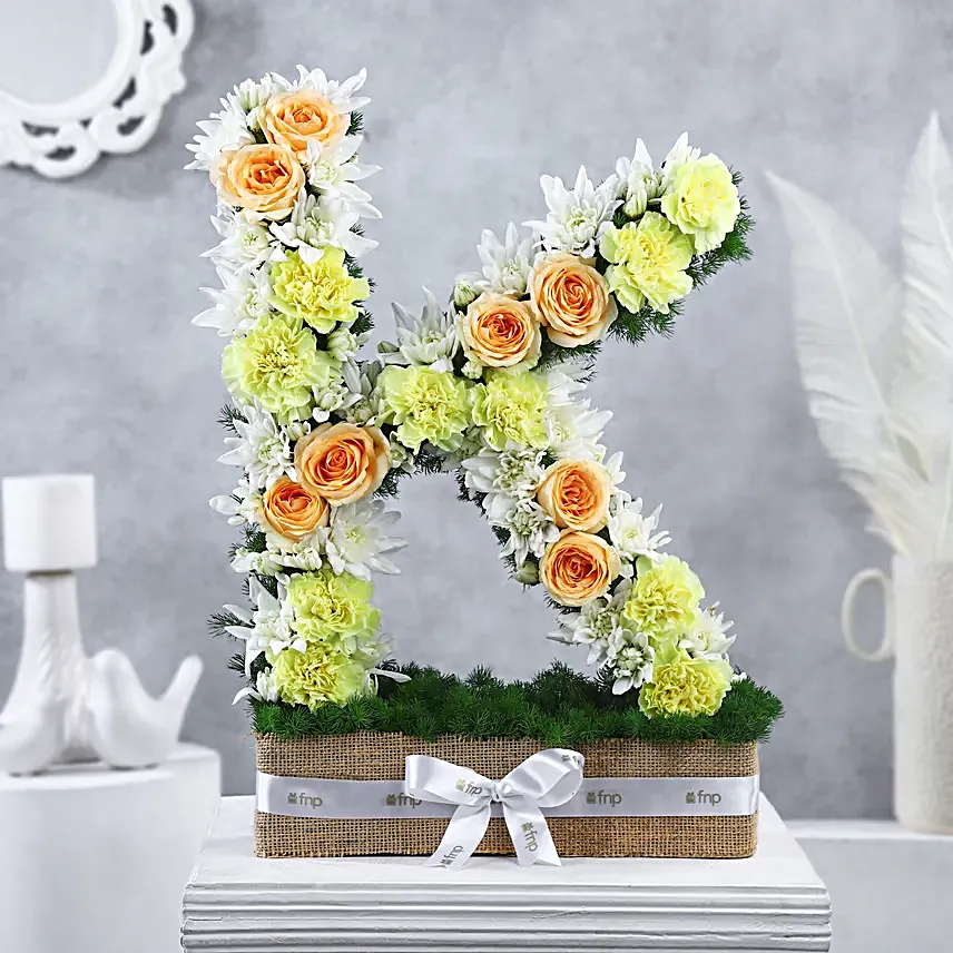 Personalised Artistic Rosey Arrangement