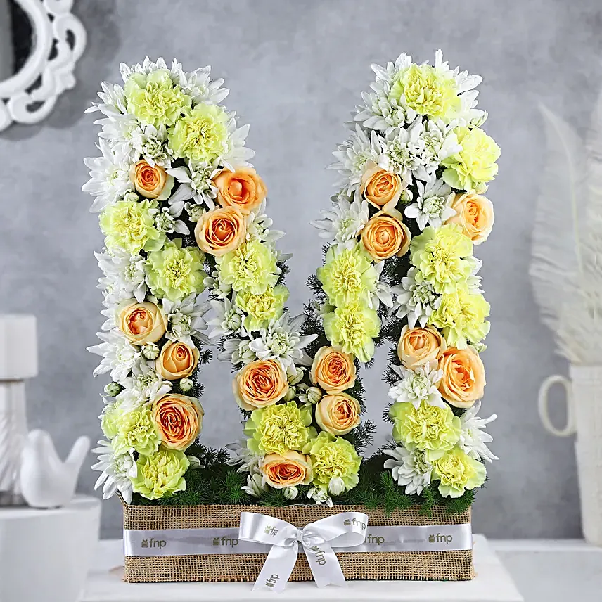 Personalised Artistic Rosey Arrangement