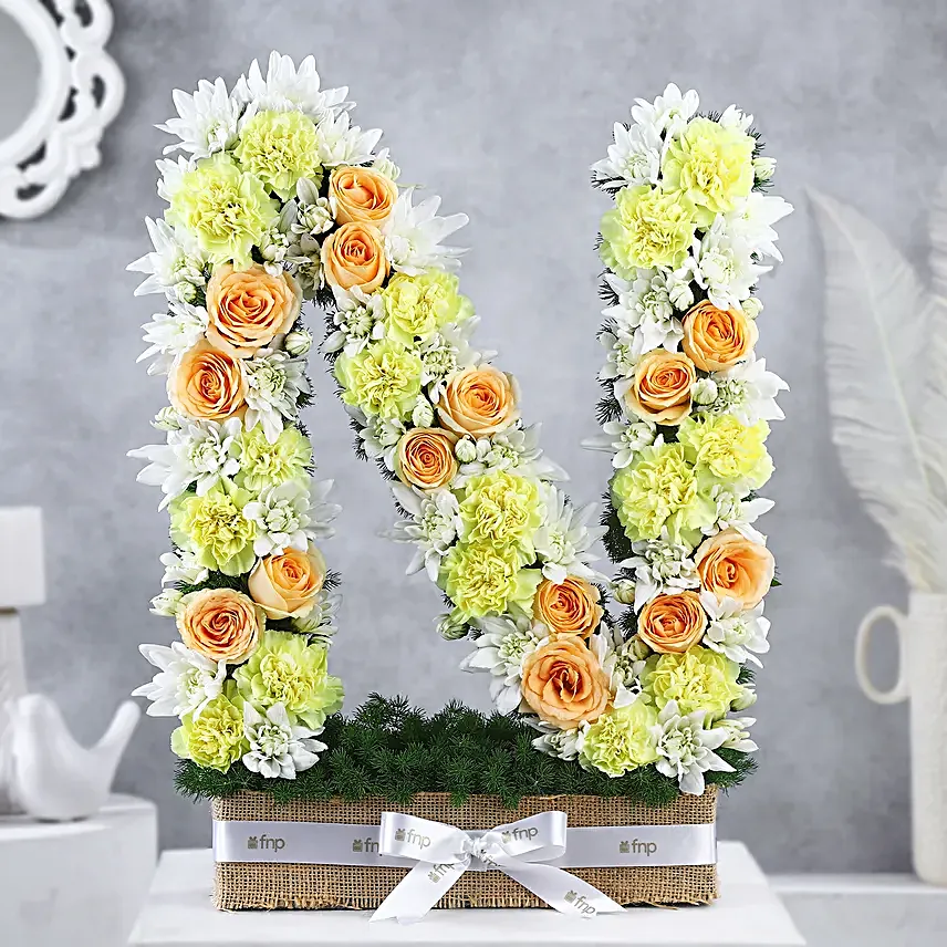 Personalised Artistic Rosey Arrangement